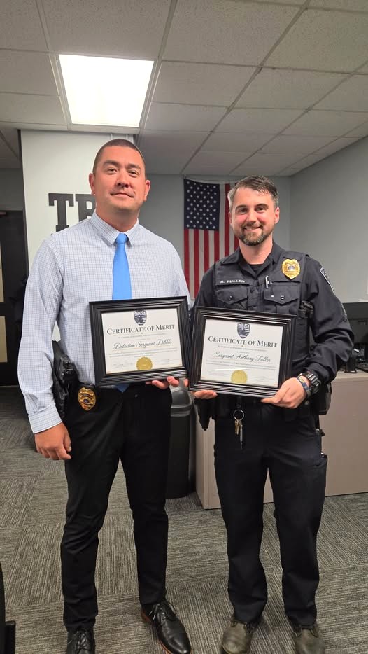 Three Rivers Police Honor Two Officers